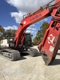 Back of used Excavator,Used Link-Belt Excavator,Used Excavator in yard